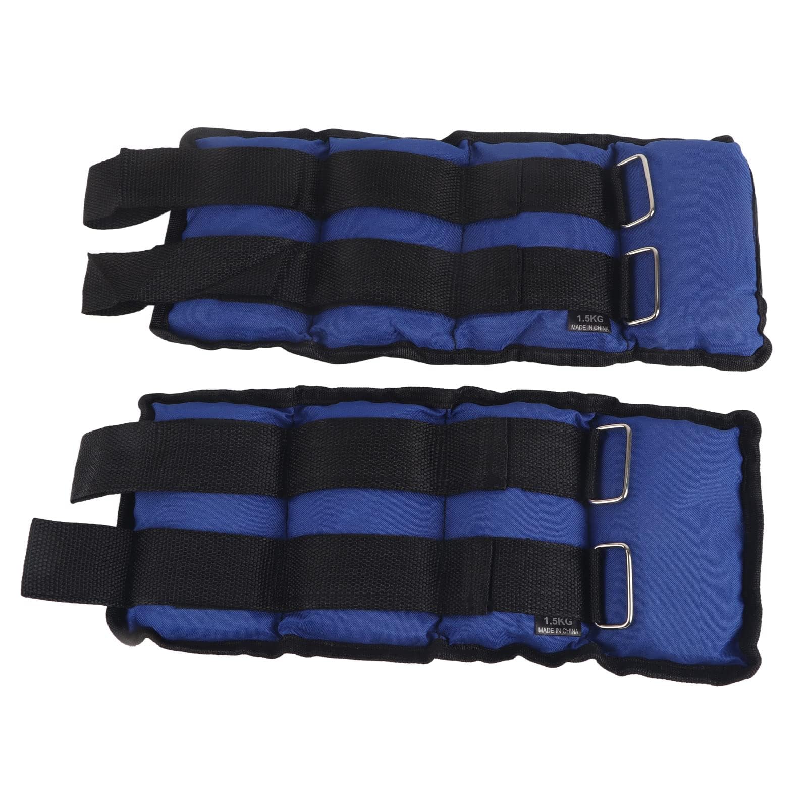 Set di 2 pesi per caviglia, 2 pesi per braccia da 1,5 kg, pesi da polso, pesi da corsa regolabili, set di varianti di peso per il movimento fitness corsa ginnastica