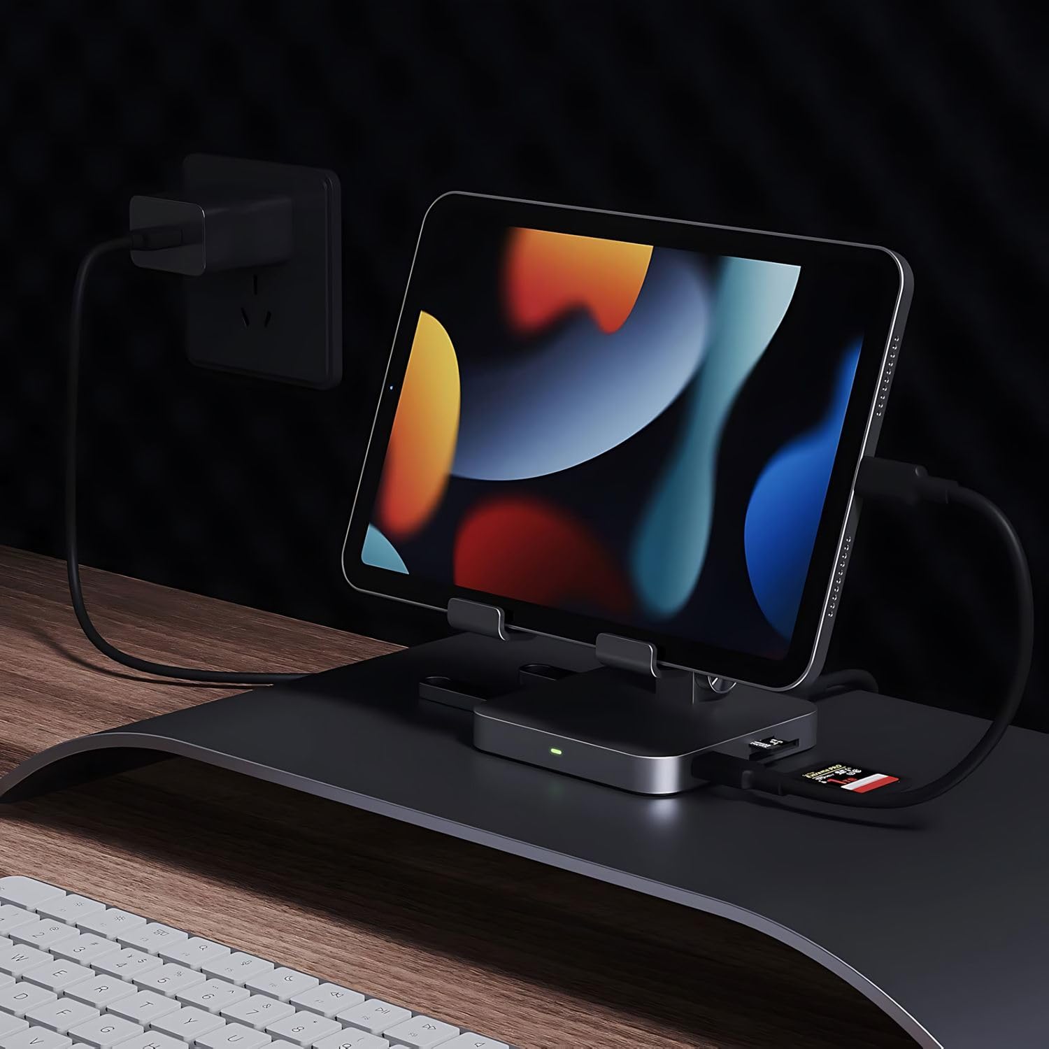 Hub USB C 7 en 1 avec 100 W PD et HDMI 4K – Station d'accueil portable pour MacBook Pro, iPad Pro, ordinateurs portables, 2 USB 3.0, lecteur de cartes SD/TF, prise audio