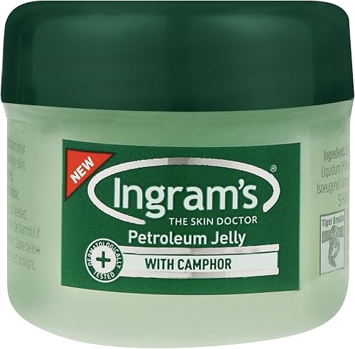 Ingram's Petroleum Jelly with Camphor 50ml: Moisturizes and Soothes Dry, Cracked Skin; Camphor Infused Skin Nourishing Petroleum Jelly