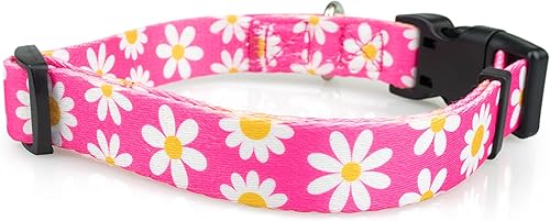 Miniatura 5 de Limeloot Bees - Collar de perro, collar ajustable para perros machos y hembras, grande