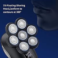 Vista 3 de Afeitadoras de cabeza para hombres calvos+cabezales de repuesto UPTARD 7D