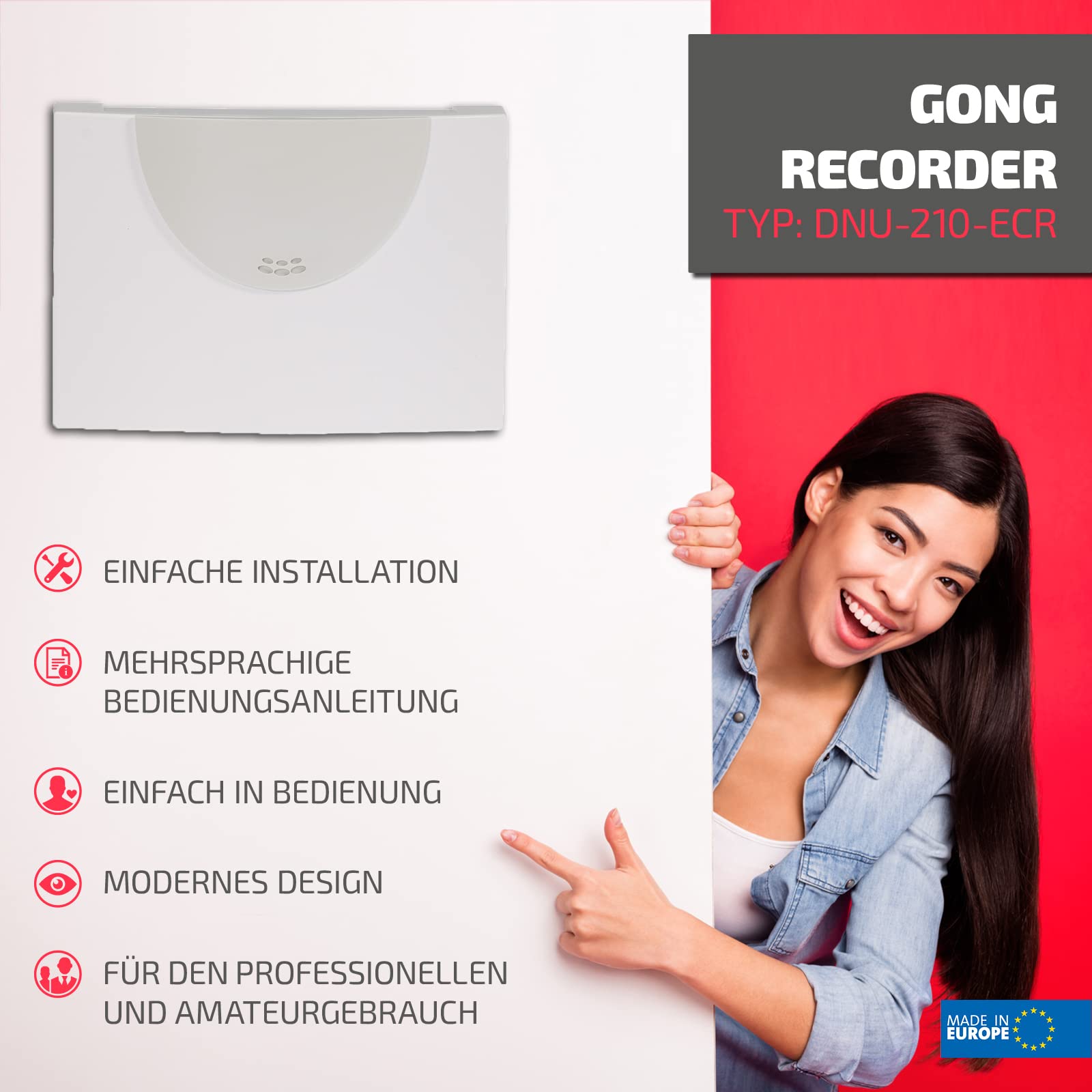 ZAMEL SUN10000094 DNU-210 dzwonek, srebrny