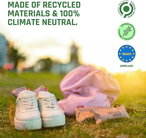 Miniatura 6 de SmellWell - Desodorante perfumado para zapatos - Eliminador de olores - Carbón de bambú activado - Bolsas purificadoras de aire - Insertos