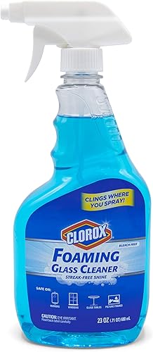 Miniatura 1 de Clorox Spray limpiador de vidrio espumoso  Spray limpiador de ventanas y vidrios multiusos  Spray de limpieza de ventanas  Limpiador de vidrio