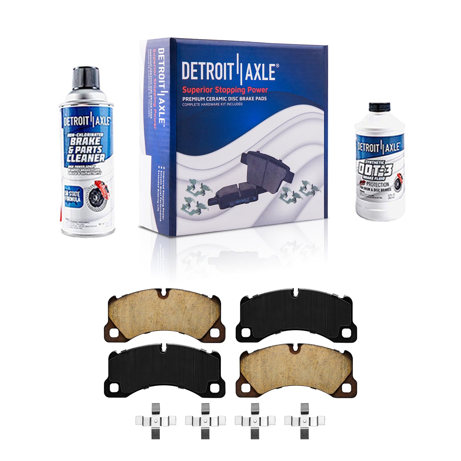 Detroit Axle - Front Brake Pads for Volkswagen Touareg Porsche Cayenne
