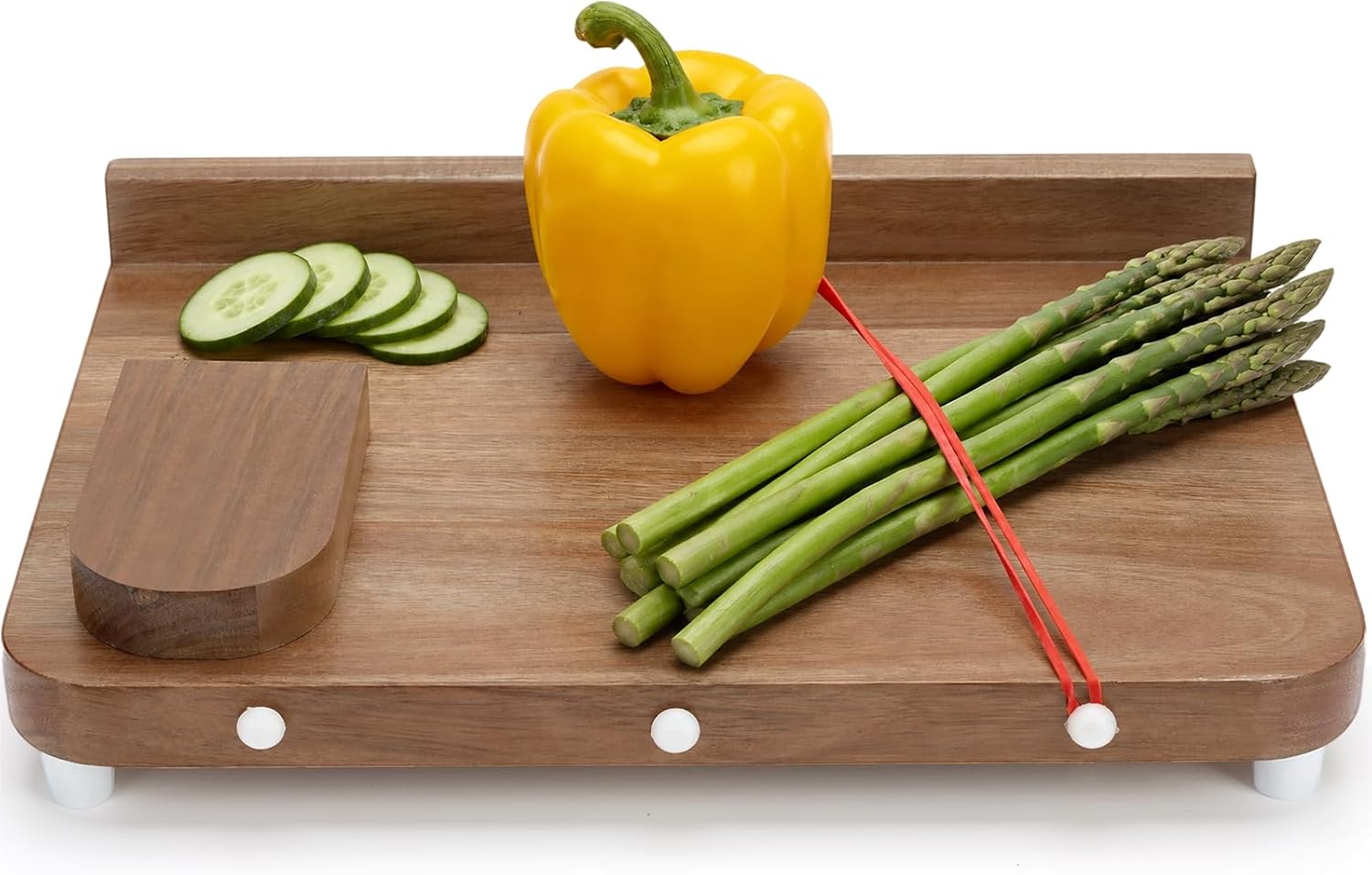 Adaptive One Handed Cutting Board with Bread Stops & Steel Spikes