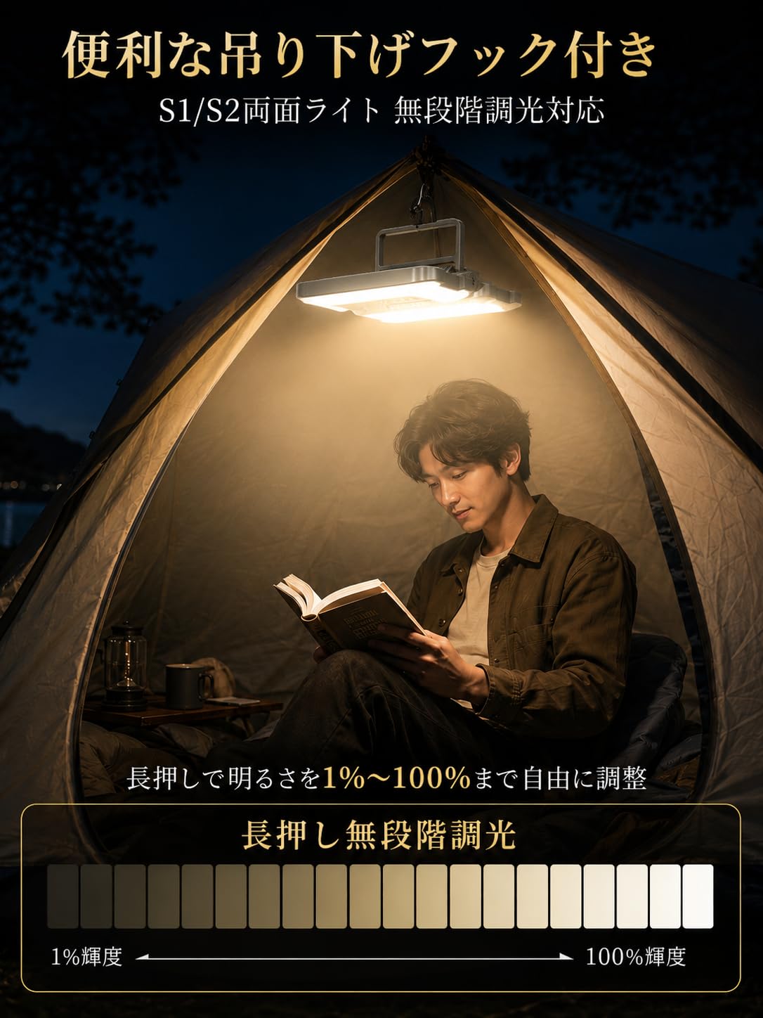 Amazon.co.jp: ランタン led キャンプライト【2026新登場両面発光