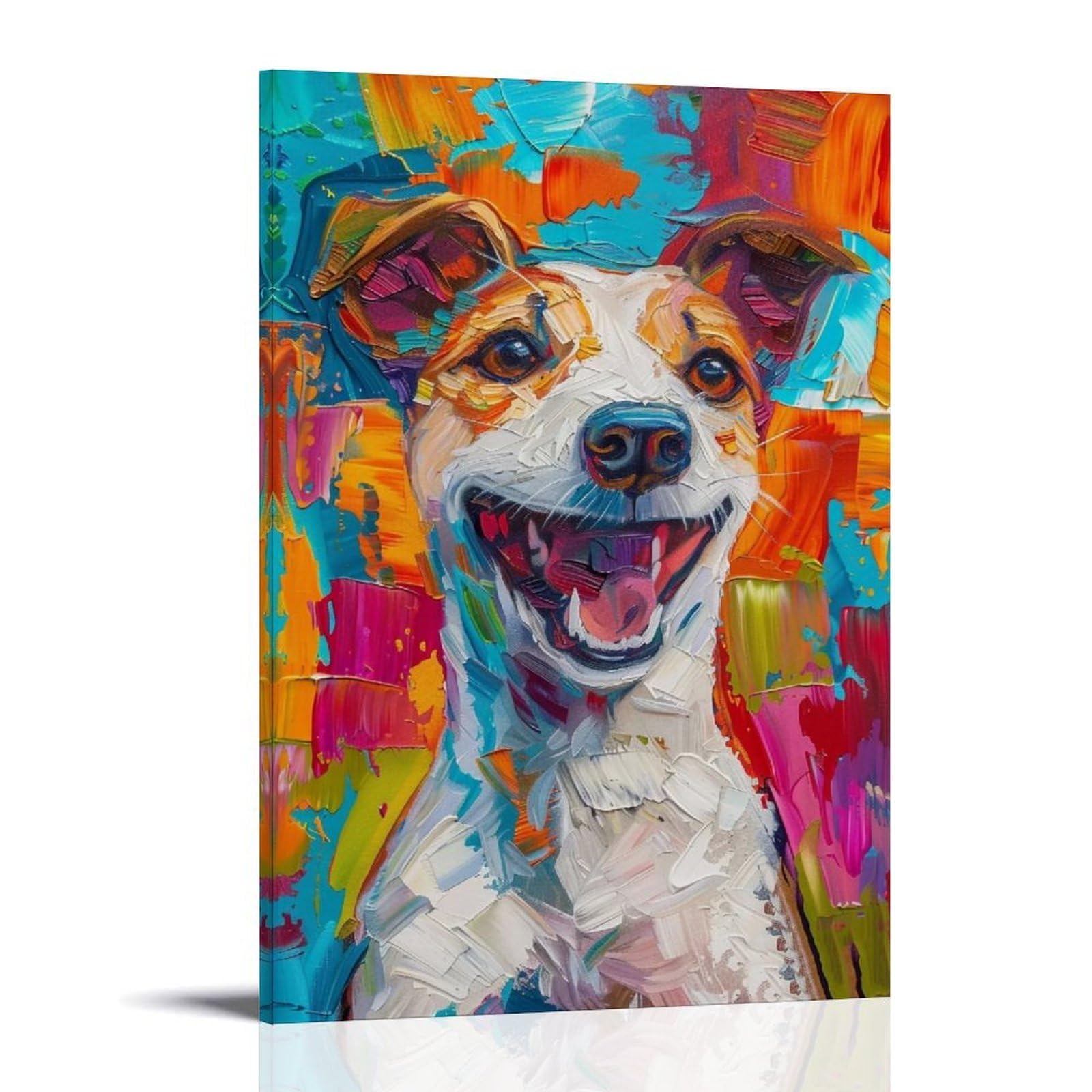 HUERYRYHY Joyful Russell 04 Poster Wall Art Canvas Vintage Aesthetic Painting Decor for Rooms 24x36inch Frame-style