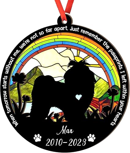 Miniatura 91 de Adorno de atrapasoles de setter irlandés personalizado, adorno de Navidad de Setter irlandés, regalo para perro amante, setter irlandés