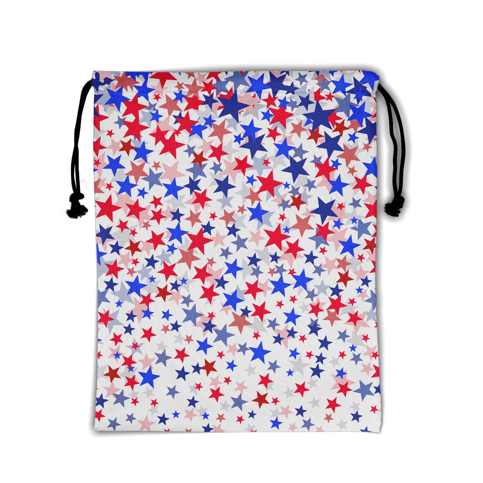Blue Red Gymnastics Grip Bags with Stars Small Drawstring Gym Bag