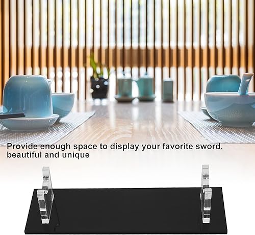 Miniatura 7 de Acrylic Sword Stand Holder Tabletop Sword Display Storage Rack for Home Shop Transparent Clear Sword Stand Sword Display
