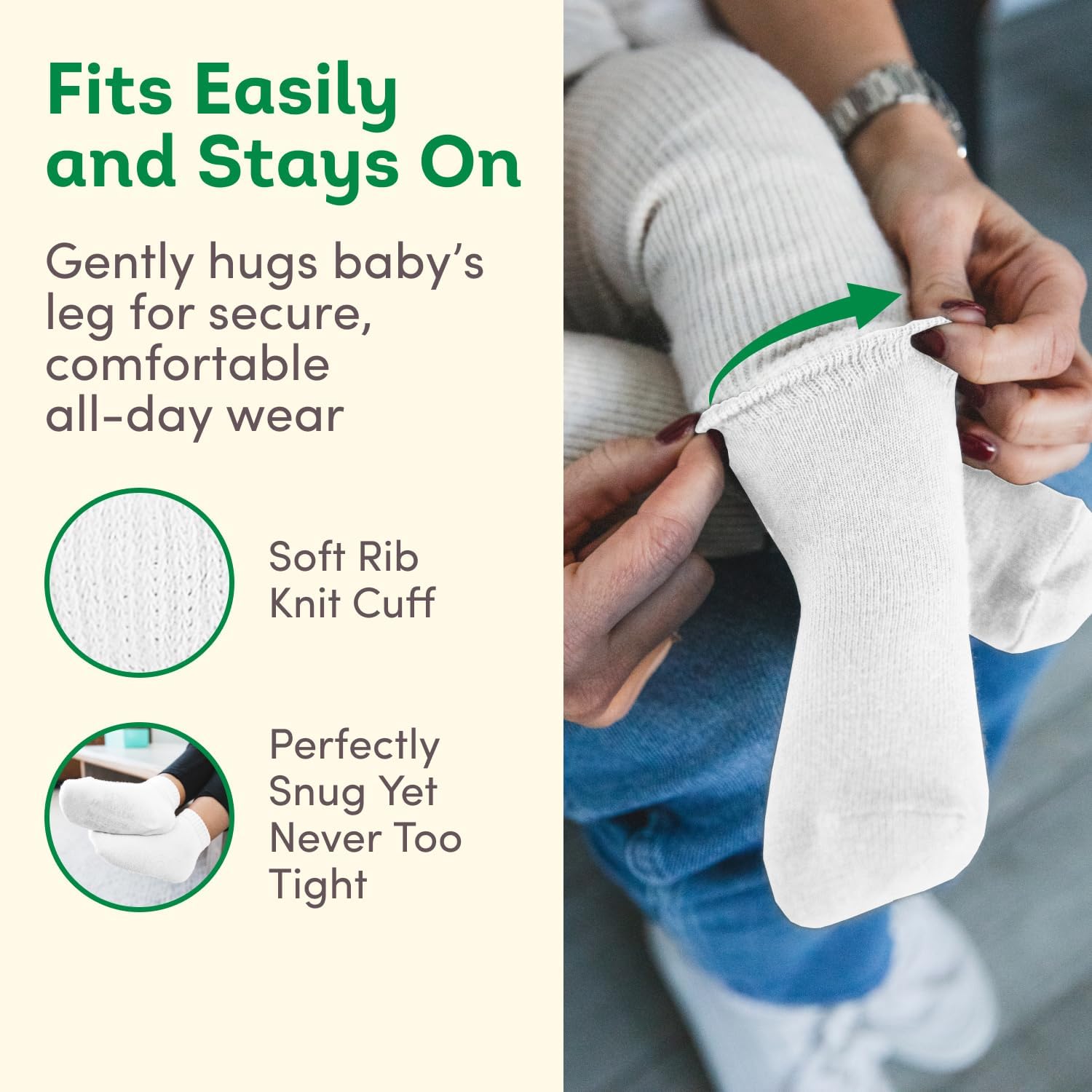 Fruit of the Loom Baby 14-Pack Grow & Fit Flex Zones Cotton Stretch Socks - Unisex, Girls, Boys - Image 5