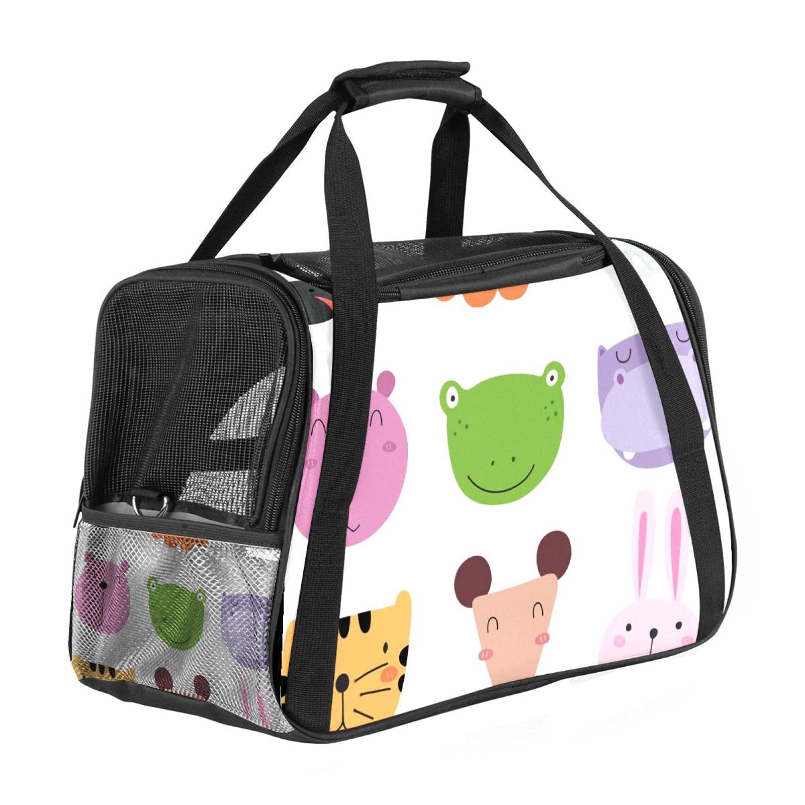 Grand sac de transport pour chien pliable respirant solide pour voyage avion et voiture
