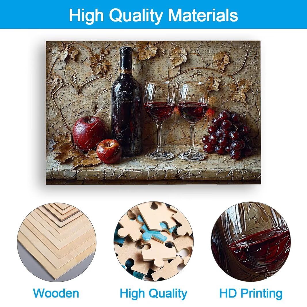 Puzzle 1000 Piezas, Puzzle UVA de Madera para Adultos, Regalos Mujer -2552