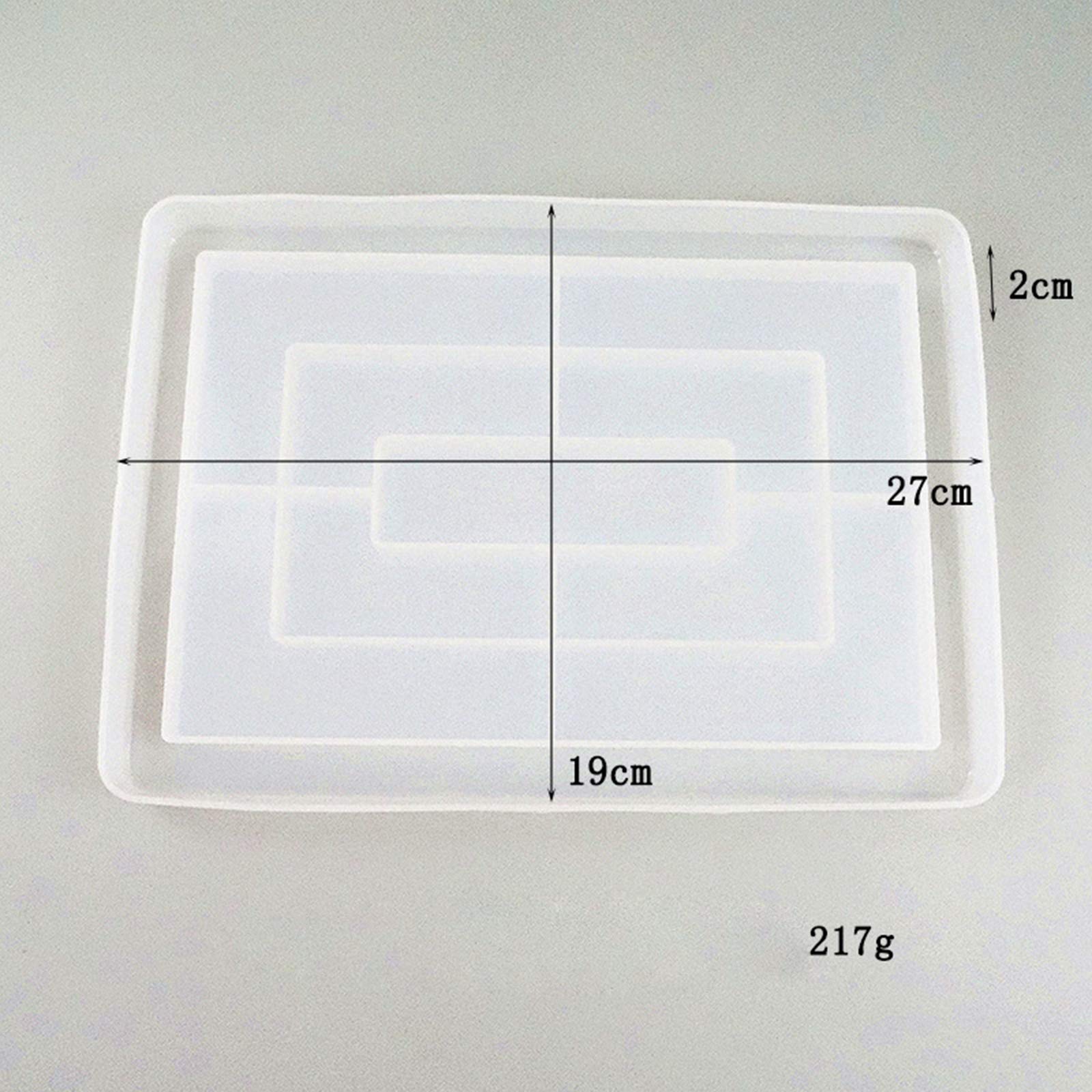 3 zestawy DIY silikonowa forma do odlewania żywicy epoksydowej podkładka rzemiosło 27 x 19 x 2 cm