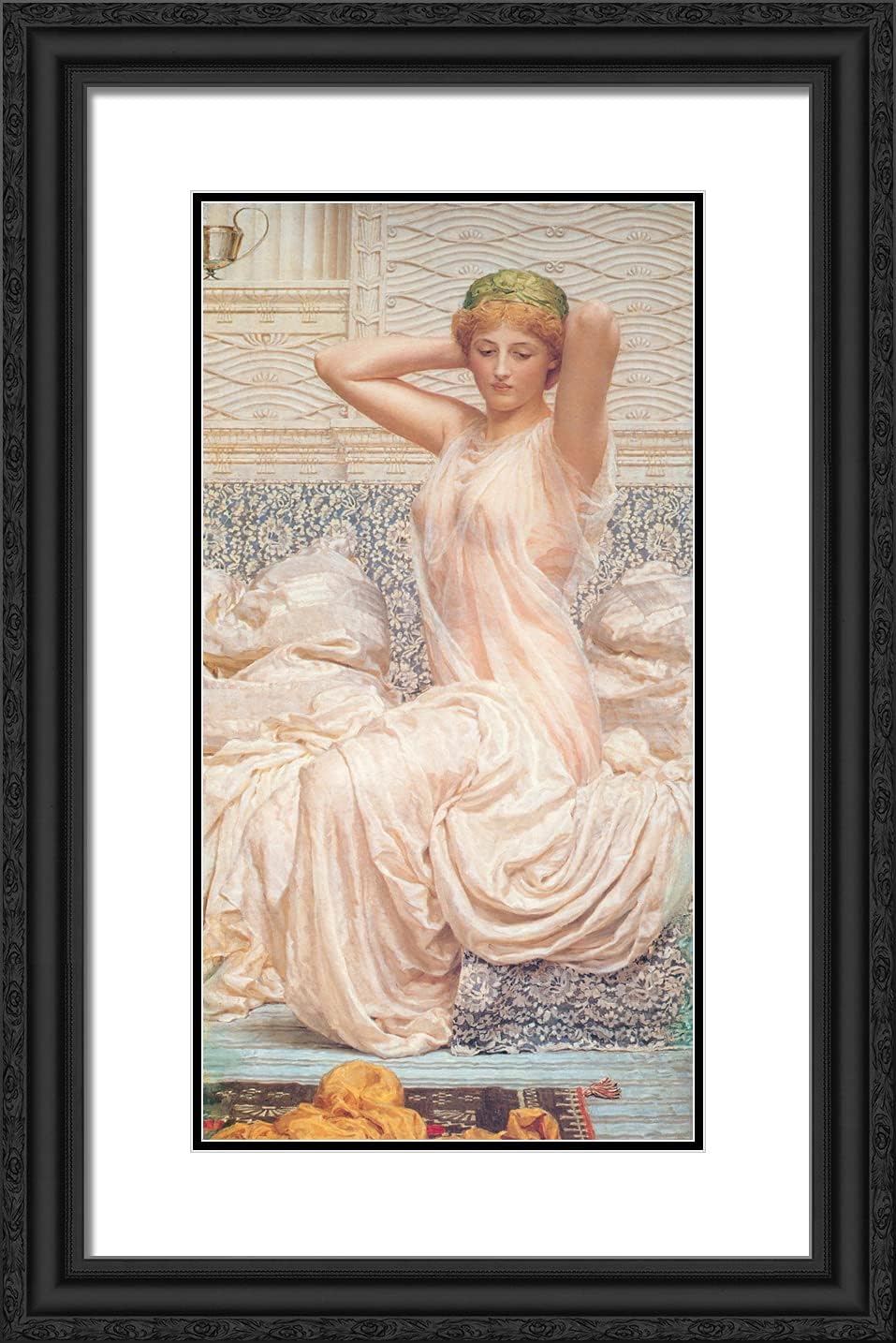 ArtDirect Moore, Albert Joseph 17x24 Gold Ornate Framed Art Print with Double Matting Titled: Silver