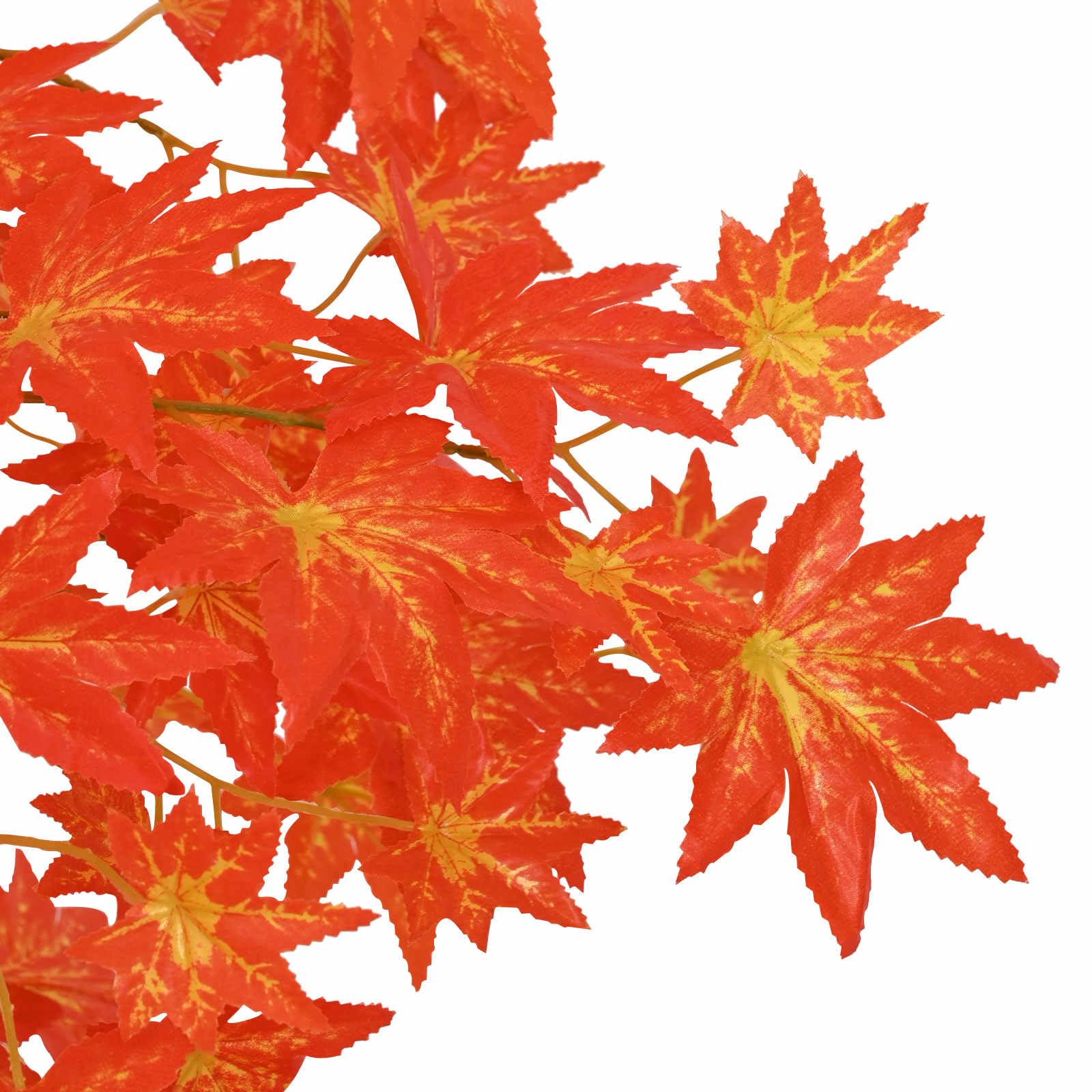 vidaXL Arbre d'érable Artificiel Rouge 80 x 16 x 120 cm Tissu et Bois
