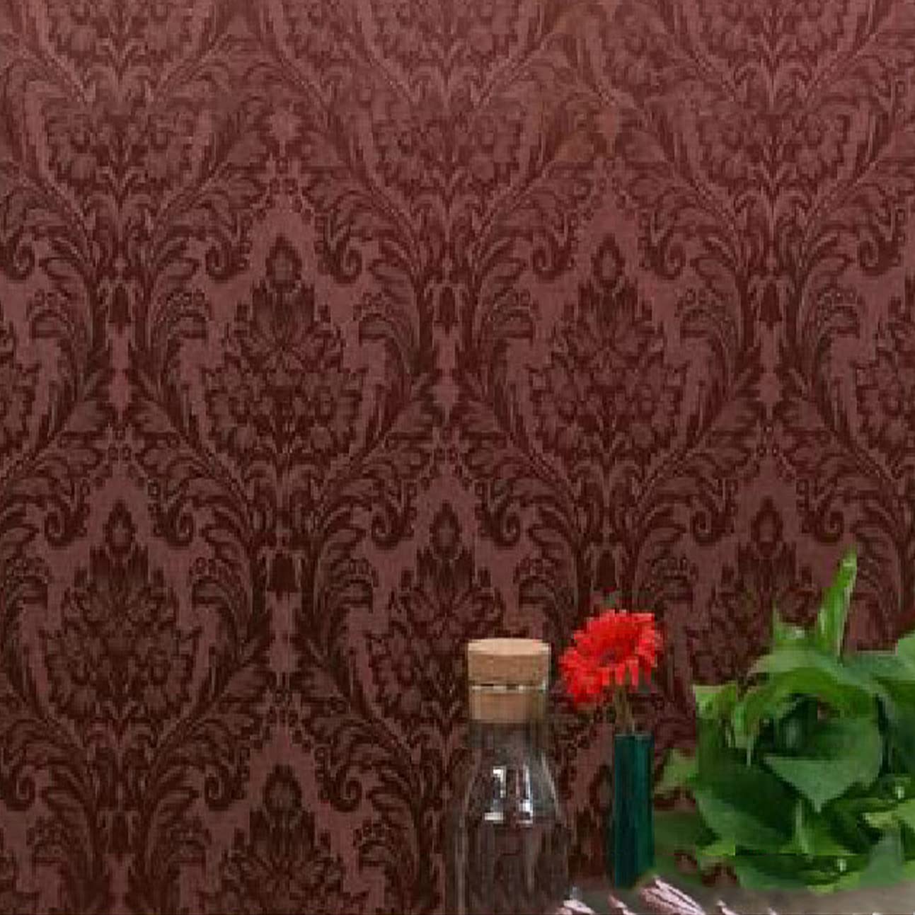 wolpin Wall Stickers DIY Damask Wallpaper (60 x 300 cm) Self Adhesive Living Room Decals Home Interior Decoration, Brown (B097R889KV) Amazon Price History, Amazon Price Tracker