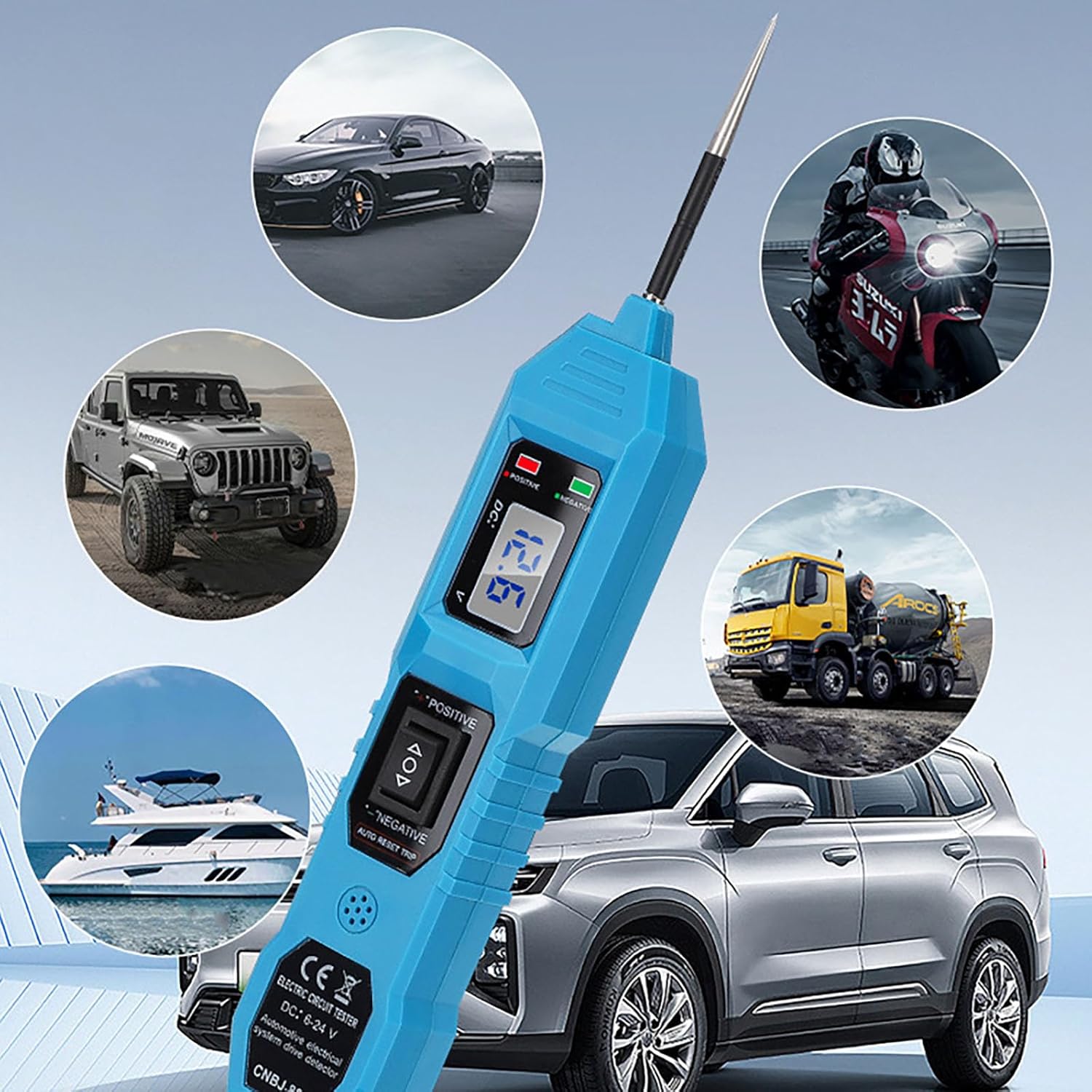 Digital Automotive Car Power Circuit Electrical Tester Probe Test Light Detection Tools