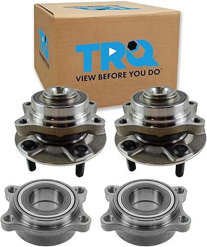 Vista 953 de TRQ Juego de 2 rodamientos y bujes de rueda trasera izquierda y derecha compatible con Ford Expedition 2007-2010 Lincoln Navigator 2007-2010