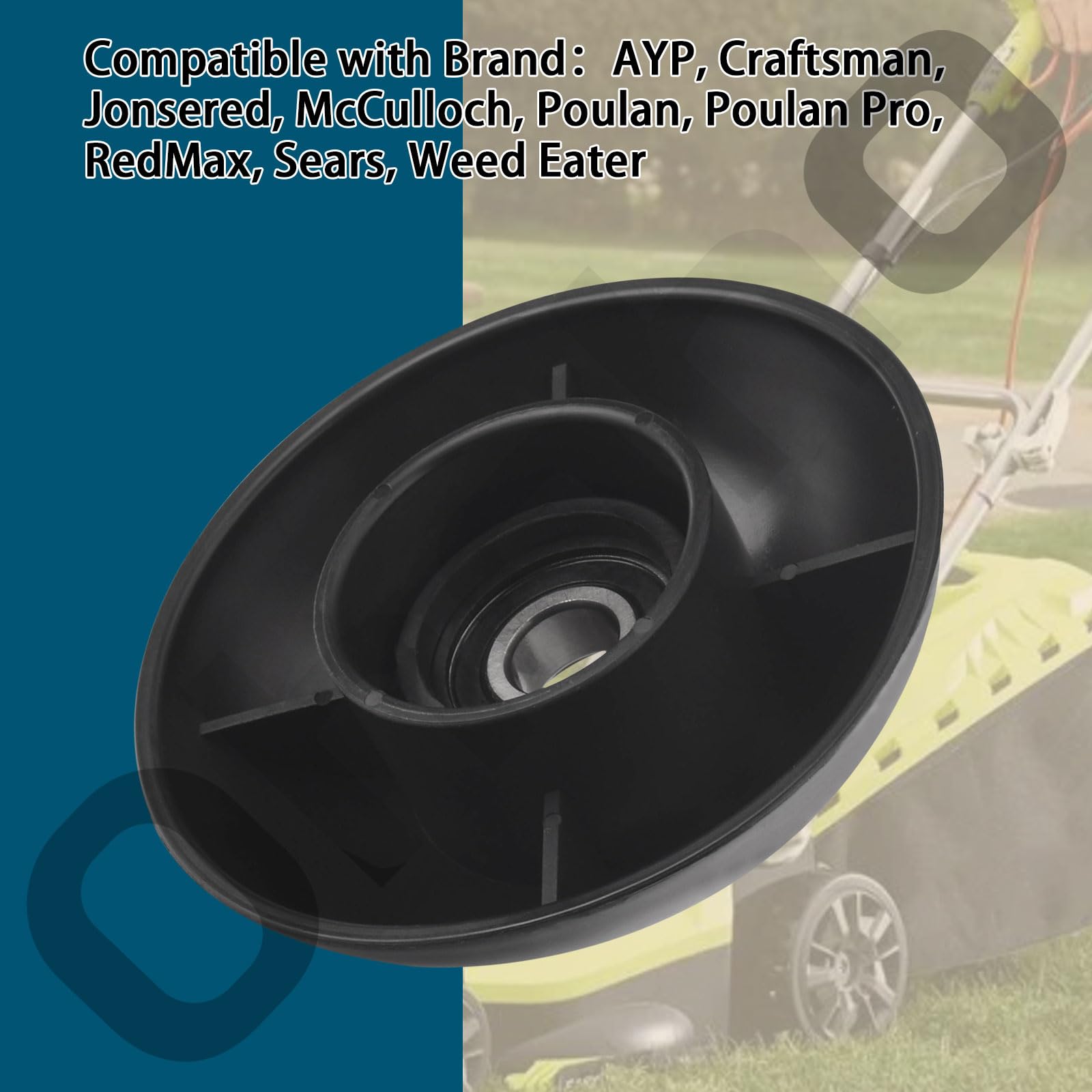 Ohoho 532182217 Bola de corte y montaje de pernos 532180334 compatible con cortacésped Husqvarna/Craftsman/AYP. Reemplazo: 180334 182217 180337 (1)