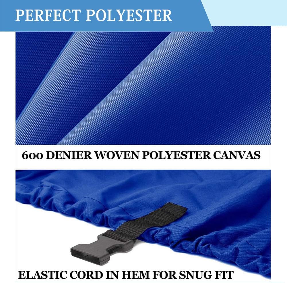 Boat Center Console Cover Large Size 600D Heavy Duty Waterproof Oxford Blue