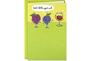 Hallmark Shoebox Funny Birthday Card for Her (Wine and Grapes)