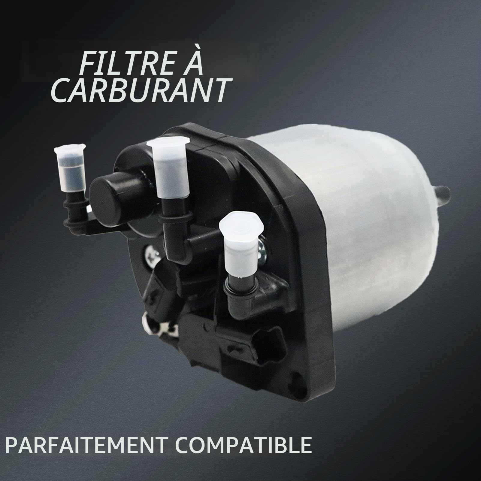 Boîtier de filtre à carburant avec filtre 9809757980 compatible Berlingo B9 C3 C4 C5 DS4 DS5 Partner 208 308 508 1906E 6 190197 Filtre à carburant diesel Boîtier