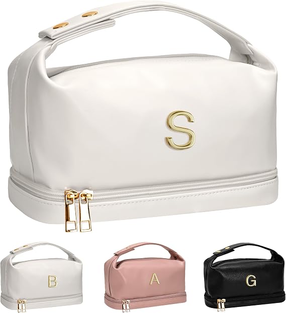 Initial Large Makeup Bag + Personalized Cosmetic Bag