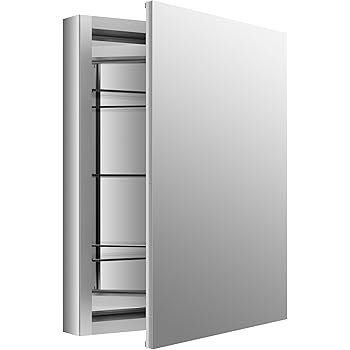 Amazon Com Led Medicine Cabinet 24 Inch X 36 Inch Recessed Or Surface Mount Mirror Cabinet W Dimmer Defogger 3x Makeup Mirror Inside Outlet Usb Right Hinge 36 Tall