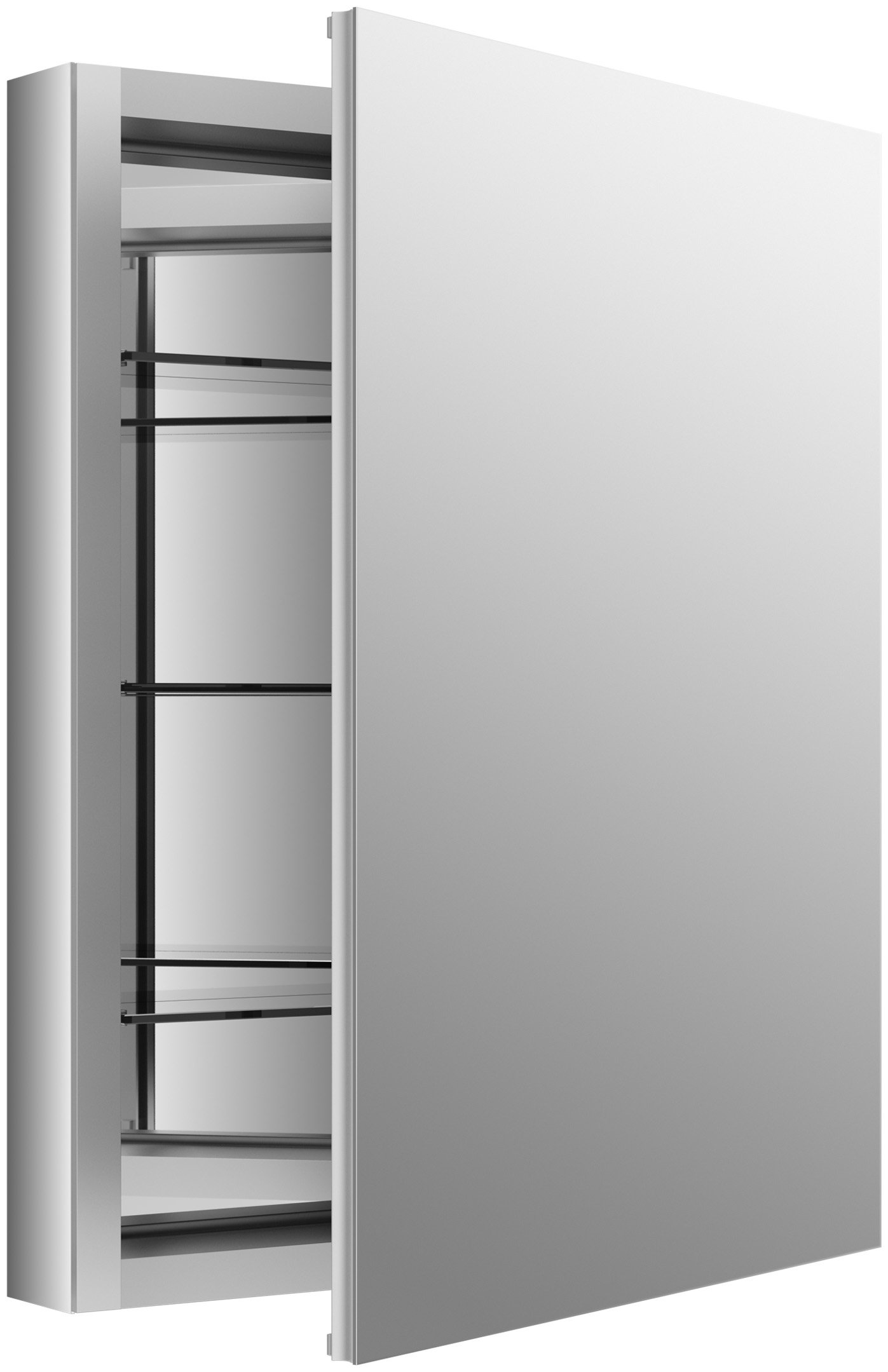 KohlerVerdera 24 in. W x 30 in. H Recessed Medicine Cabinet in Anodized Aluminum