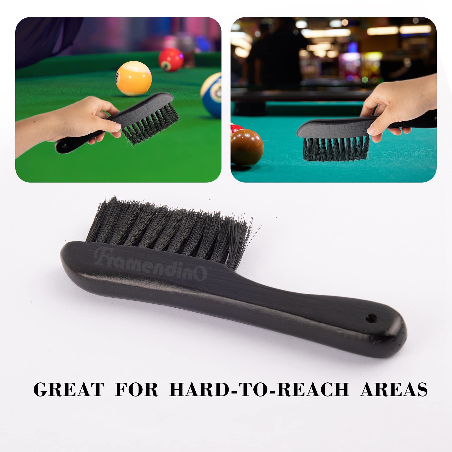 Framendino Billiard Brush Set - Clean Your Pool Table -4