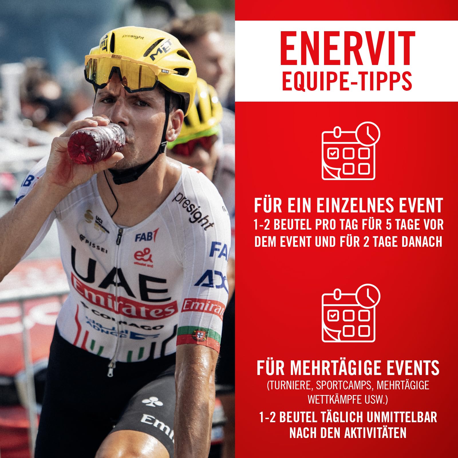 Enervit Magic Cherry – Nahrungsergänzungsmittel mit Sauerkirsch-Extrakt, 300 mg Polyphenole und 50 mg Anthocyane, Antioxidativ, optimal nach intensiven Trainings, Zuckerfrei, Vegan, 10 Beutel