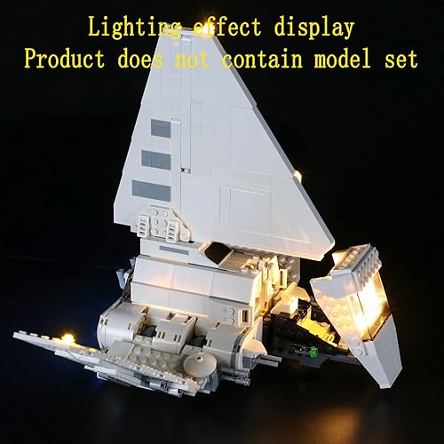 Miniatura 6 de Kit de luces LED compatible con Lego Imperial Shuttle - Juego de iluminación para modelo de construcción 75302 (juego de modelos no incluidos)