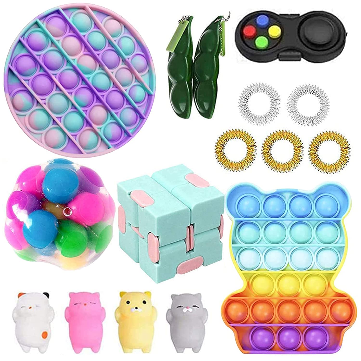 Buy VICKSONGS Fidget Toys 30 Packs for Adult & Kids, Tik Tok Fidget Box