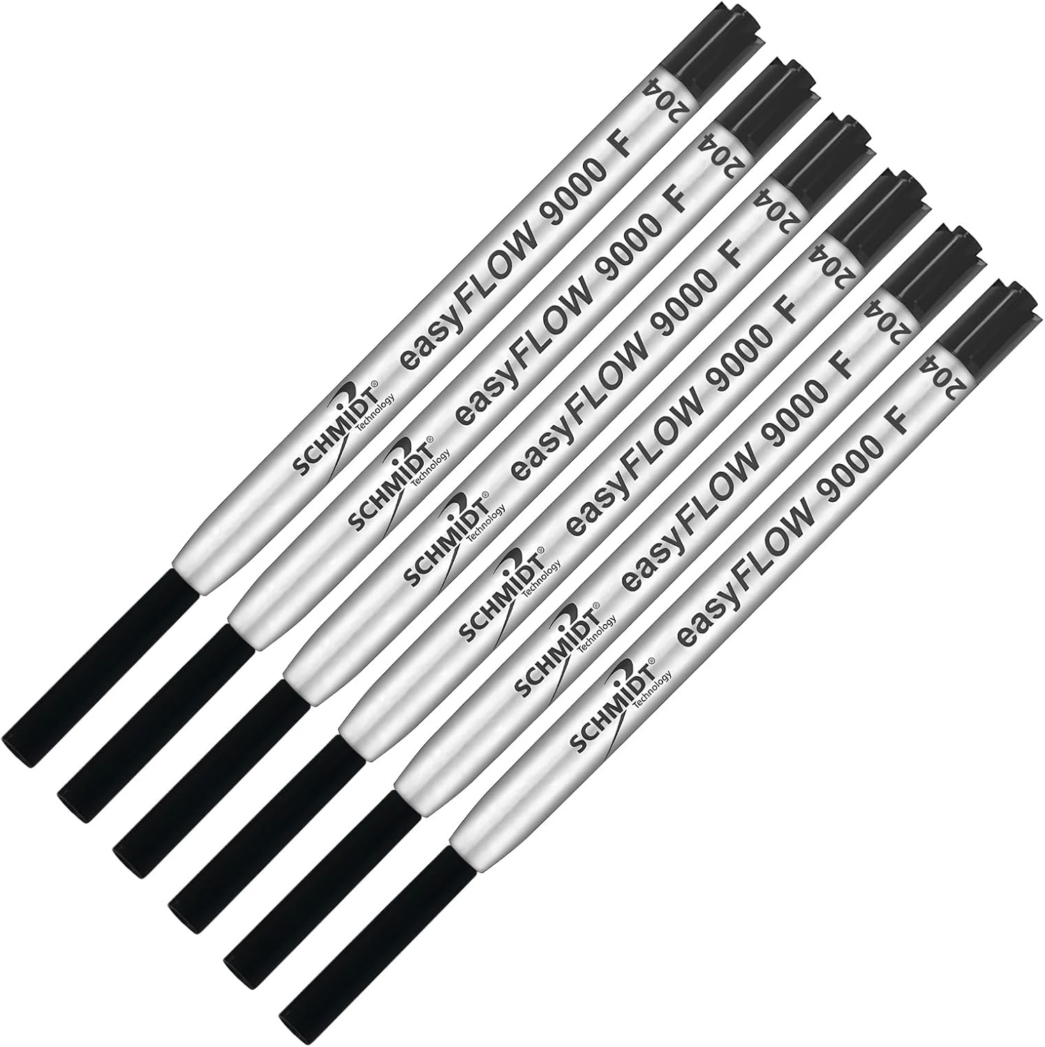 Imprinted Schmidt easyFLOW9000 Ballpoint Refill- Fine Tip 0.8mm, Black & Blue Ink - Pack of 10