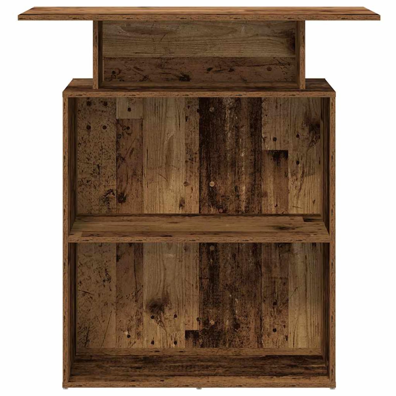 Gecheer Bancone Reception, Design Elegante con Piano Integrato e Spazio di archiviazione, 100x40x104 cm, truciolato, per uffici aziendali, Hotel, cliniche mediche e saloni di Bellezza