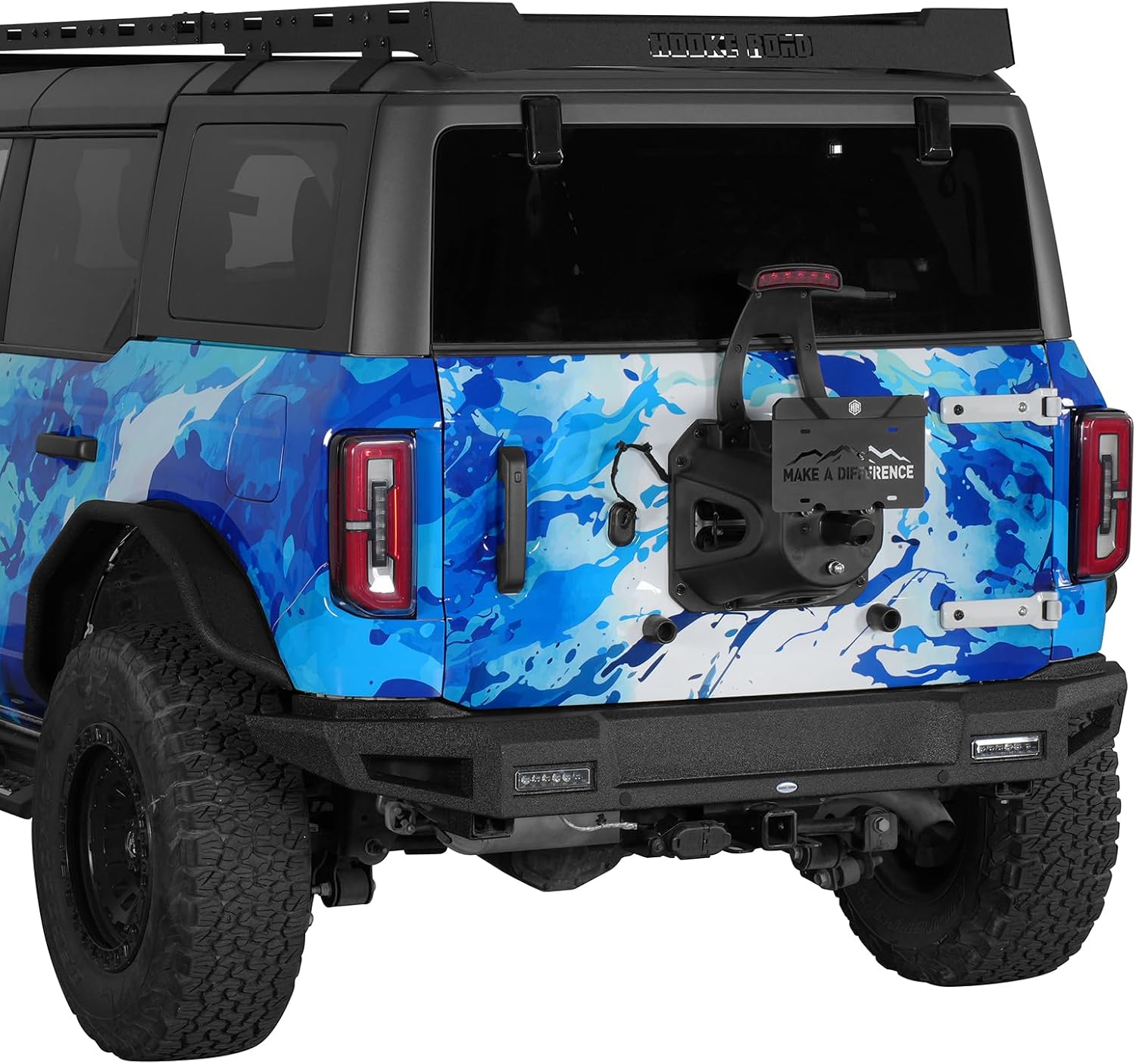 Hooke Road Spare Tire License Plate Relocation for 2021-2026 Ford Bronco image 5