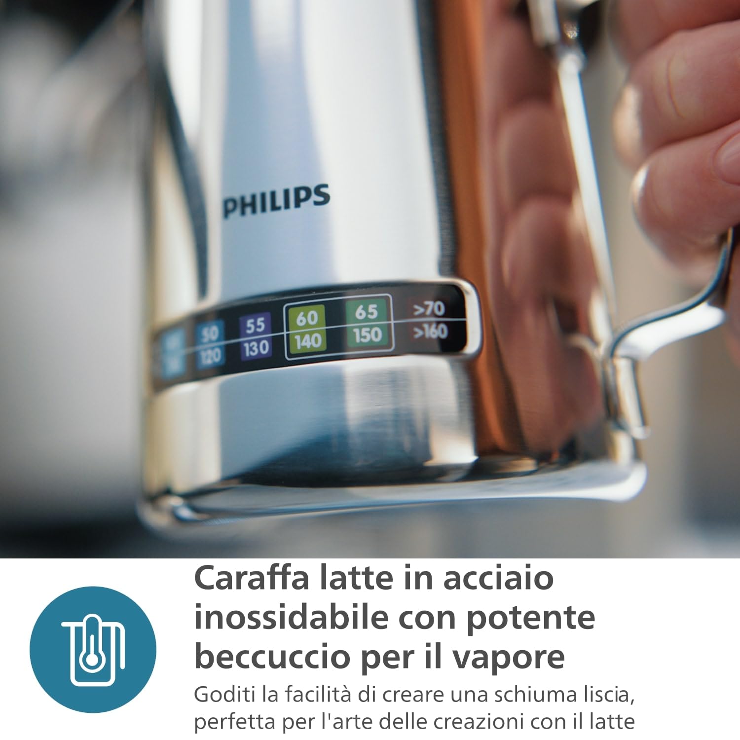 Philips Macchina per espresso semi-automatica Barista Brew - Guida Intuitiva, Pressino Calibrato, Design Elegante, Contenitore per Chicchi 250 g, metallo Argento (PSA3218/01)