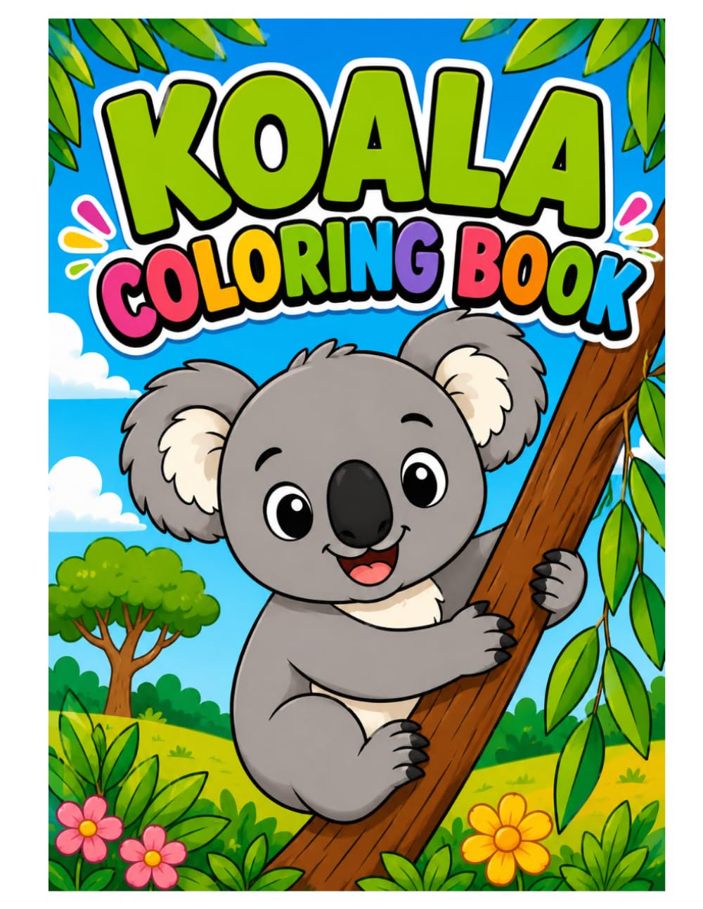 Koala Coloring Book: Cute Koalas, Relaxing Nature Scenes and Fun Coloring Pages for Kids and Adults