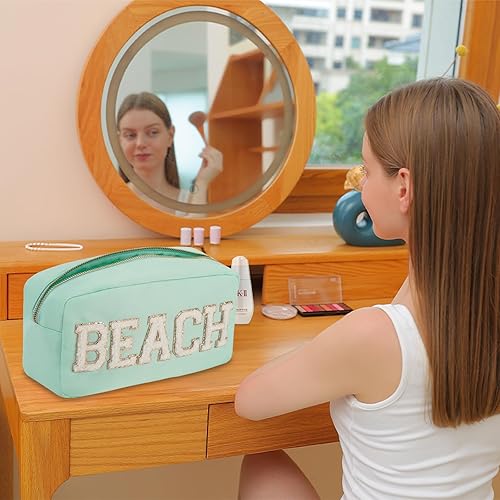 Miniatura 9 de YogoRun Bolsa de maquillaje Bolsa de cosméticos de viaje Bolsa de maquillaje Bolsa de cosméticos para mujereshombres, Rosa caliente