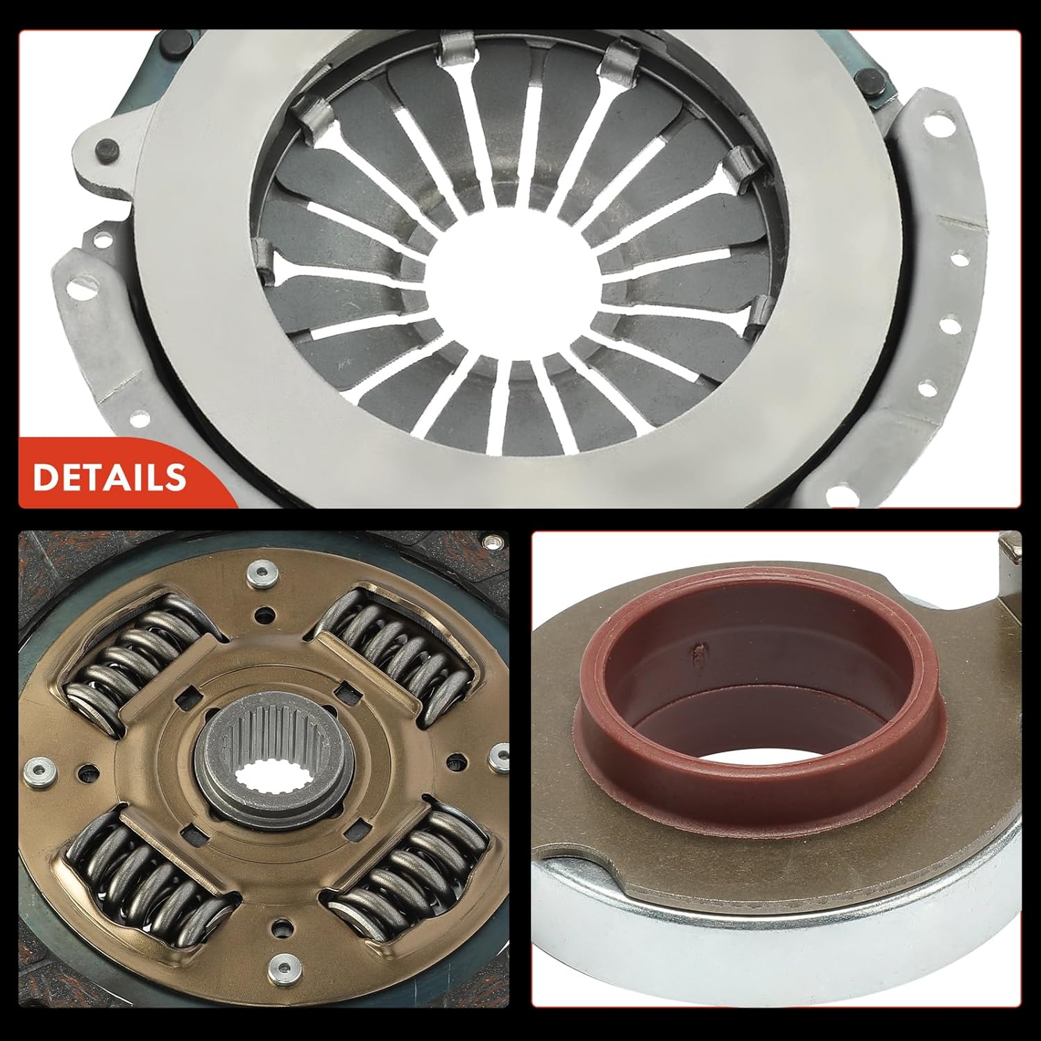 A-Premium Transmission Clutch Kit Set Compatible with Honda Civic 2002-2005 & Acura RSX 2002-2006, CSX 2006-2011, L4 2.0L, DOHC Naturally Aspirated
