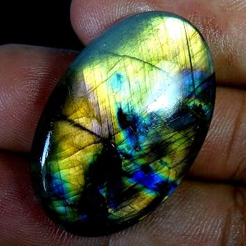 50.00Cts. Natural Golden Power Labradorite Oval Cab. Quality Losse Gemstones