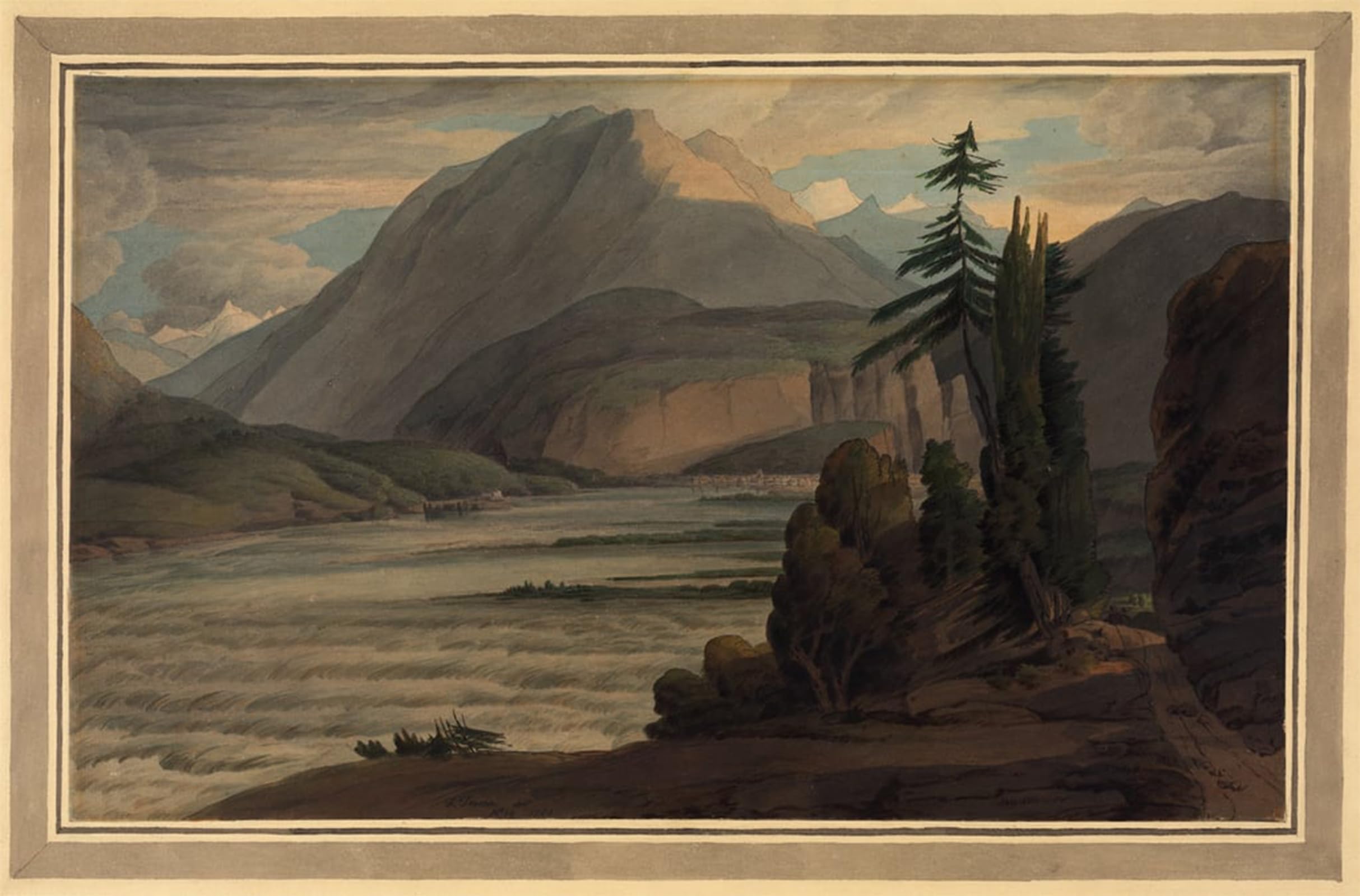 Affiche de la Vallée des Grisons pour décorer un salon moderne avec une toile - 5