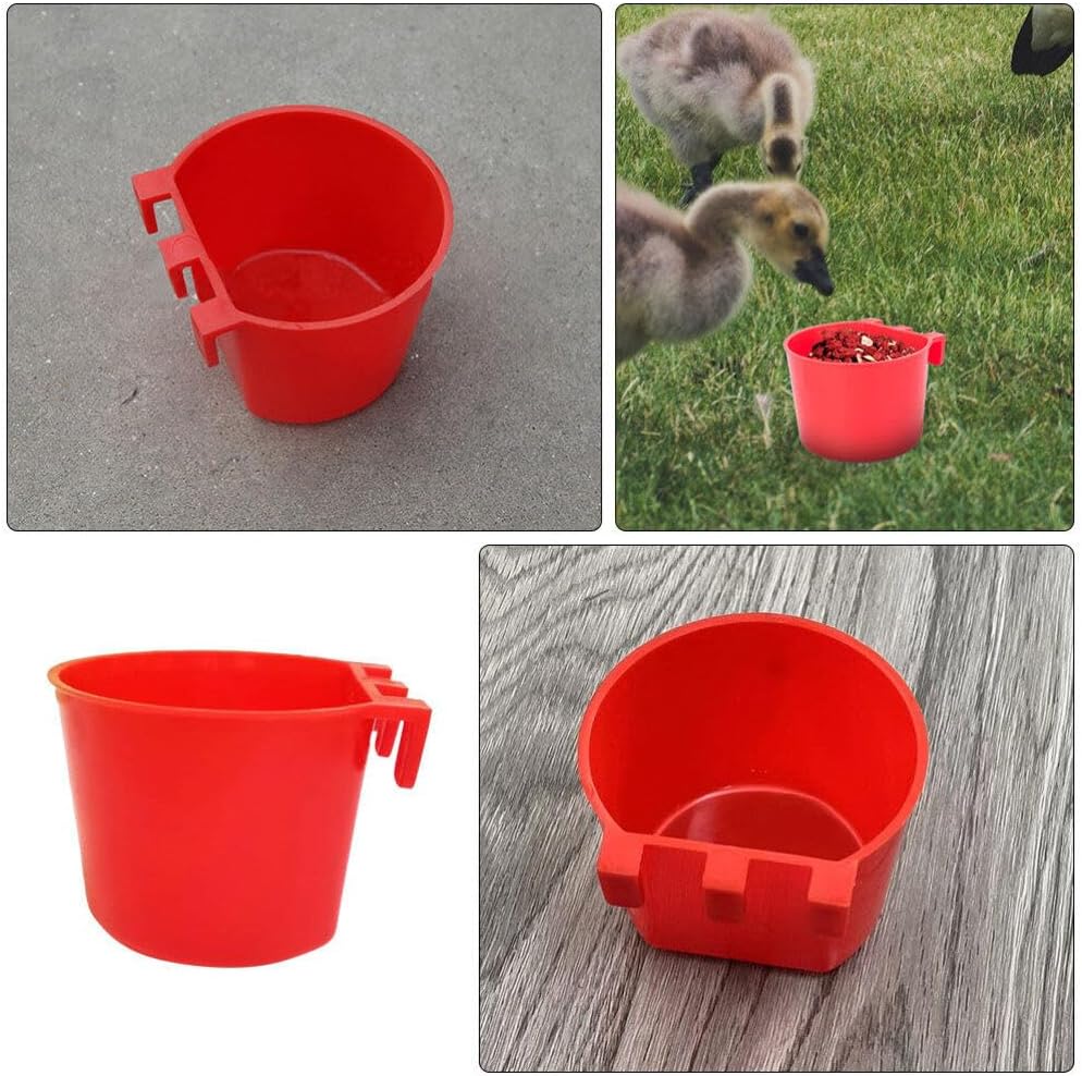 SUPVOX 20pcs Bird Feeding Bowls for Cage Bird Dishes Easy Installation Multi-Functional Lightweight and Feeding Cups for Pigeons and Animals