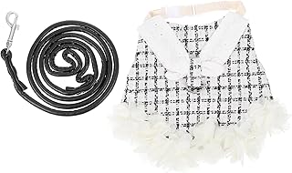 NOLITOY 3 Conjuntos De Roupas De Coelho Para Animais De Estimação Arnês E Trela Roupas De Coelho Bijuterias Vestido De Coelho Coelho Para Animais De Estimação Arnês De Coelho Com Trela