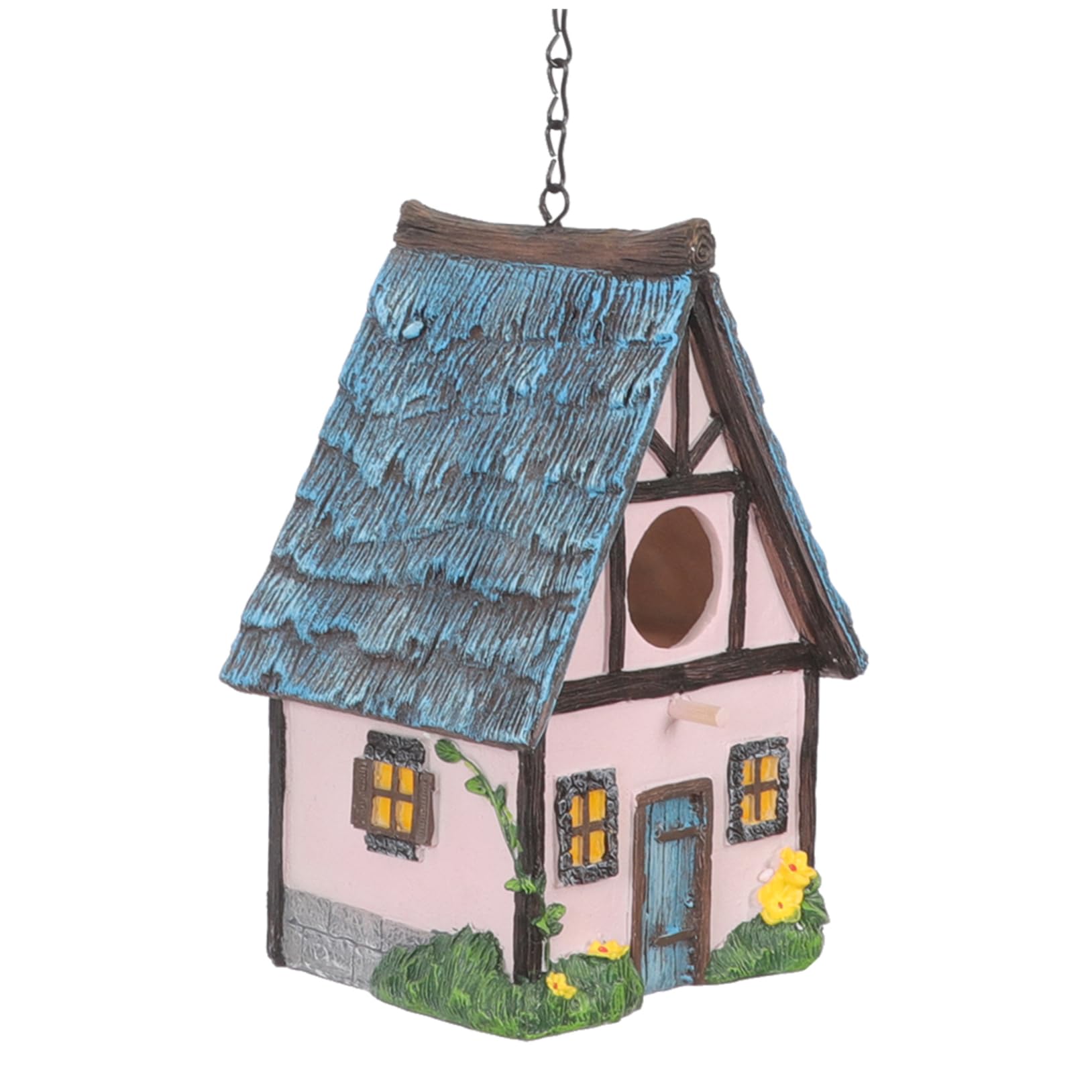 Petit nichoir en résine pour protéger les oiseaux du froid et embellir votre extérieur
