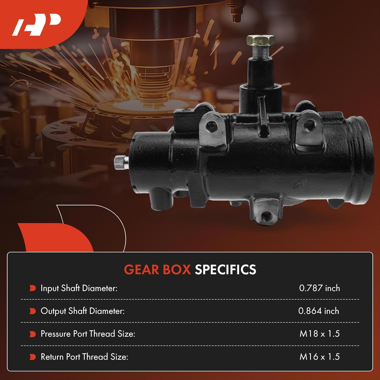 A-Premium Power Steering Gear Box Compatible with Dodge Ram 2500, Ram 3500, Ram 4000, 1997-2002