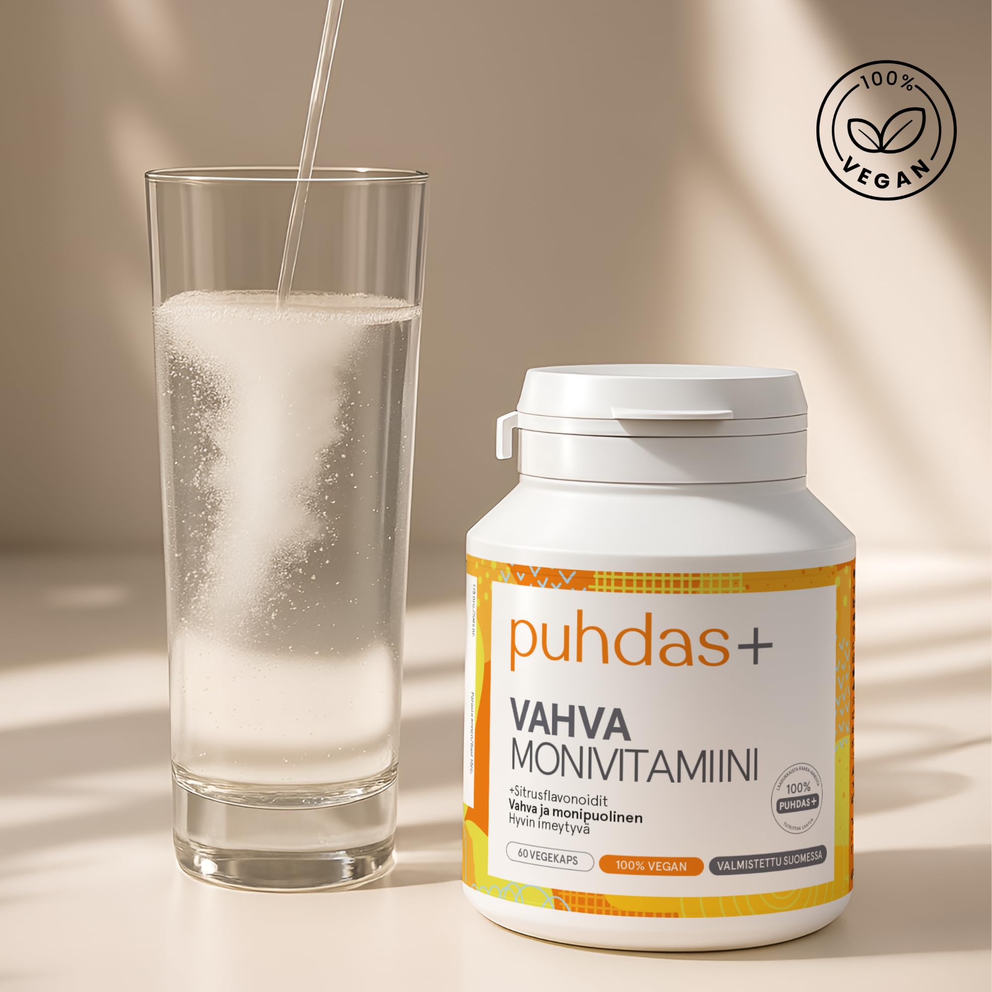 Starke Multivitaminy A–Z | Wysokodawkowane | Witaminy i Minerały | 60 Wegańskich Kapsułek | Wyprodukowano w Finlandii