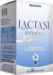 Lactase 10.000fcc Enzima 60 Cápsulas Lactose Natunéctar